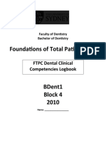 Foundations of Total Patient Care: FTPC Dental Clinical Competencies Logbook