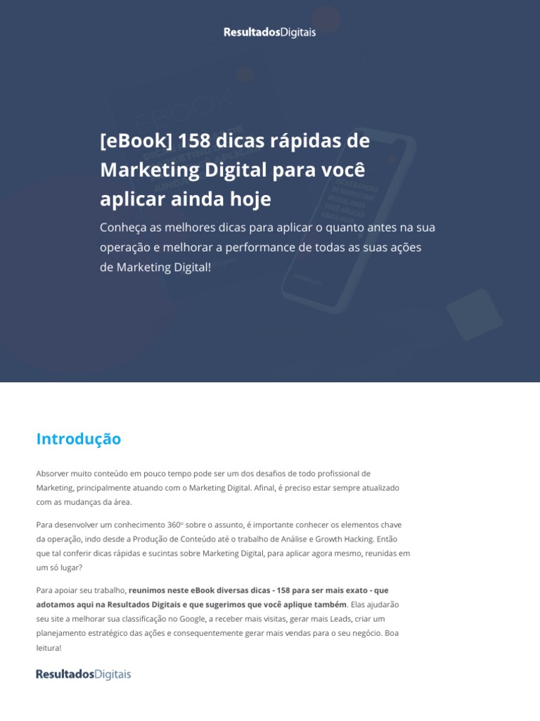 Ebook Dicas Rapidas de Marketing Digital | PDF | SEO | Marketing digital