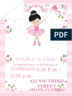 Ballet Party Invitations