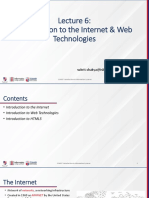 Introduction To The Internet & Web Technologies: Sukrit Shakya Sukrit - Shakya@islingtoncollege - Edu.np