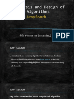 Analysis and Design of Algorithms: Jump Search