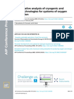 Comparative Analysis of Cryogenic and PTSA Technologies For Systems of Oxygen Production