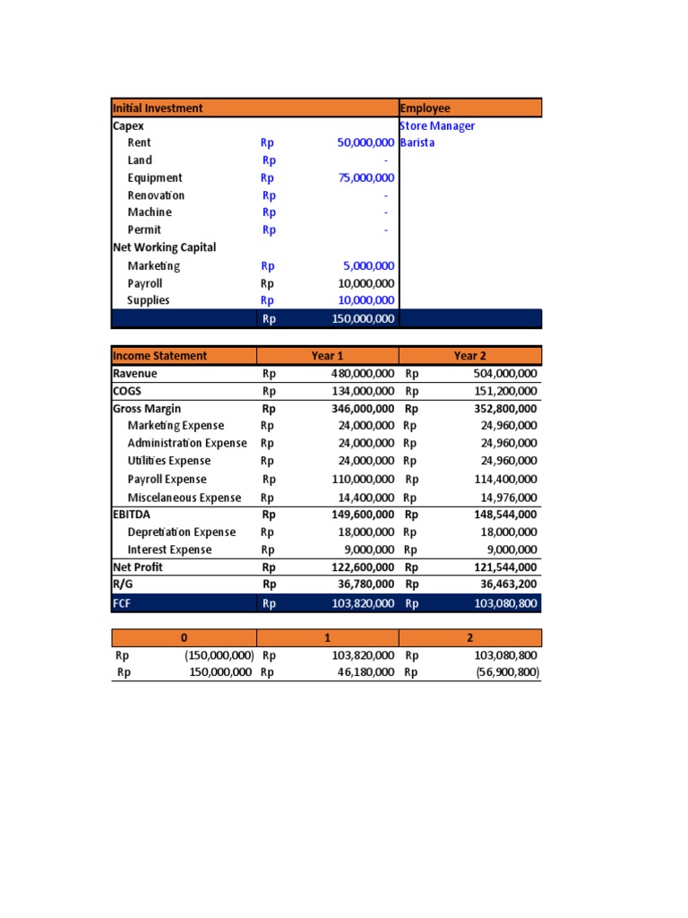 Business Investment Analysis Report | PDF | Payroll | Payments