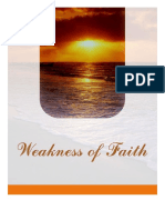 Weakness of Faith