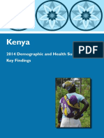 Kenya: 2014 Demographic and Health Survey Key Findings
