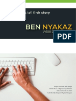 Ben Nyakaz Web Design Proposal