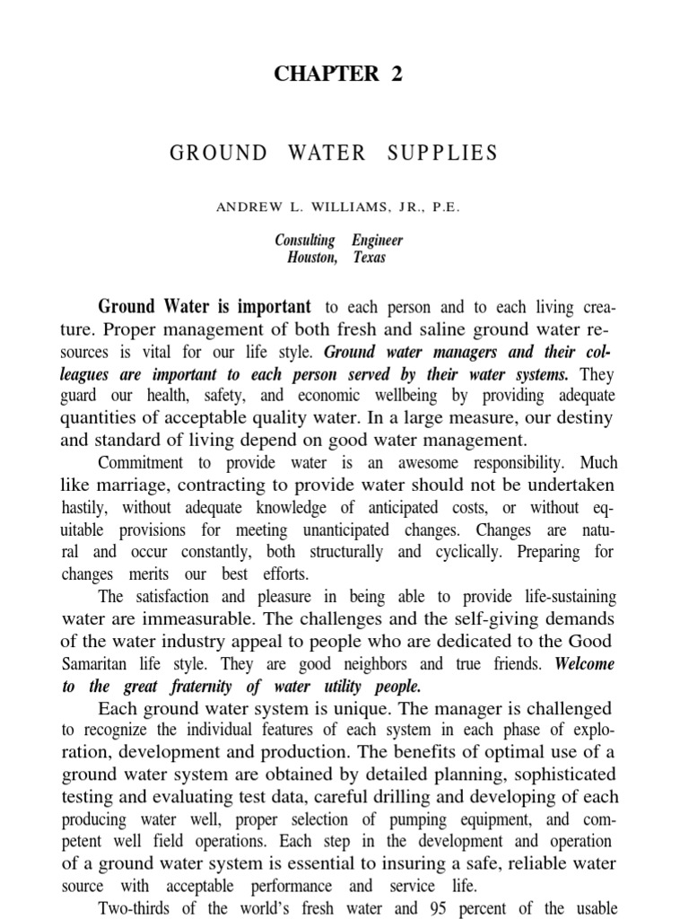 Texas Water Utility Handbook PDF Aquifer Groundwater