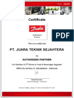 Surat Keagenan Danfoss 2021