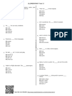 Elementary Present Simple Test