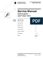 Service Manual: Dishwasher ADP 4501 WH