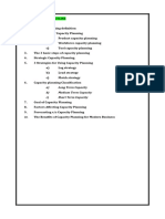 CTT Capacity Planning