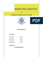 Online Major Declaration: at Forman Christian College