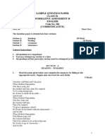 Sample Question Paper Class Ix Summative Assessment Ii English Code No. 101 (Communicative)