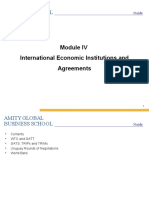 International Economic Institutions and Agreements: Amity Global Business School
