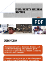 Chap 4 Occupational Health Hazards in Construction