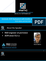AdaptTo2017 Automate AEM Deployment With Ansible and Wcm.io CONGA Martin Wehner