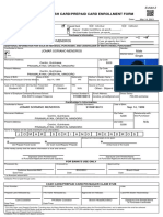 Landbank Cash Card/Prepaid Card Enrollment Form: Jomar Soriano Mendros