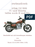 Fahrerhandbuch Honda CX 500