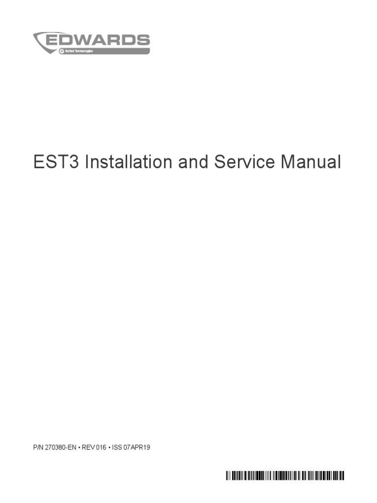 EST3 Installation and Service Manual | Download Free PDF | Amplifier ...