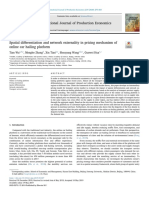 Spatial differentiation and network externality in pricing mechanism of T online car hailing platform