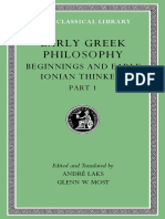 Early Greek Philosophy, Volume II Beginnings and Early Ionian Thinkers, Part 1 by Laks, André Most, Glenn W. (Eds.)