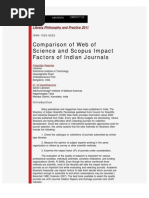 Download Comparison of Web of Science and Scopus Impact Factors of Indian Journals by m_j6717 SN50581759 doc pdf