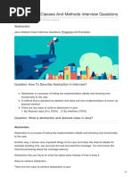Java Abstract Classes and Methods Interview Questions: Abstraction