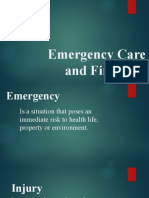 Emergency Care and First Aid