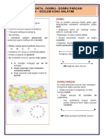 3.sinif Nokta - Doğru - Doğru Parçasi Işin - Düzlem Konu Anlatimi