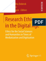 Research Ethics in The Digital Age - Ethics For The Social Sciences and Humanities in Times of Mediatization and Digitization (High)