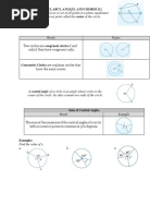 CIRCLES (Central Angles, Arcs and Chords)