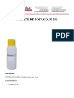 Fosfito de Potasio, 50 ML