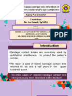 Folded Bandage Contact Lens Retention in A Patient With Bilateral Dry Eye Symptoms