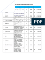 Kebutuhan Jurusan Desain Komunikasi Visual: NO Nama Barang Merek Volume Satuan Harga