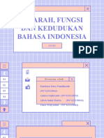 Sejarah, Fungsi Dan Kedudukan Bahasa Indonesia