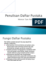 Penulisan Daftar Pustaka