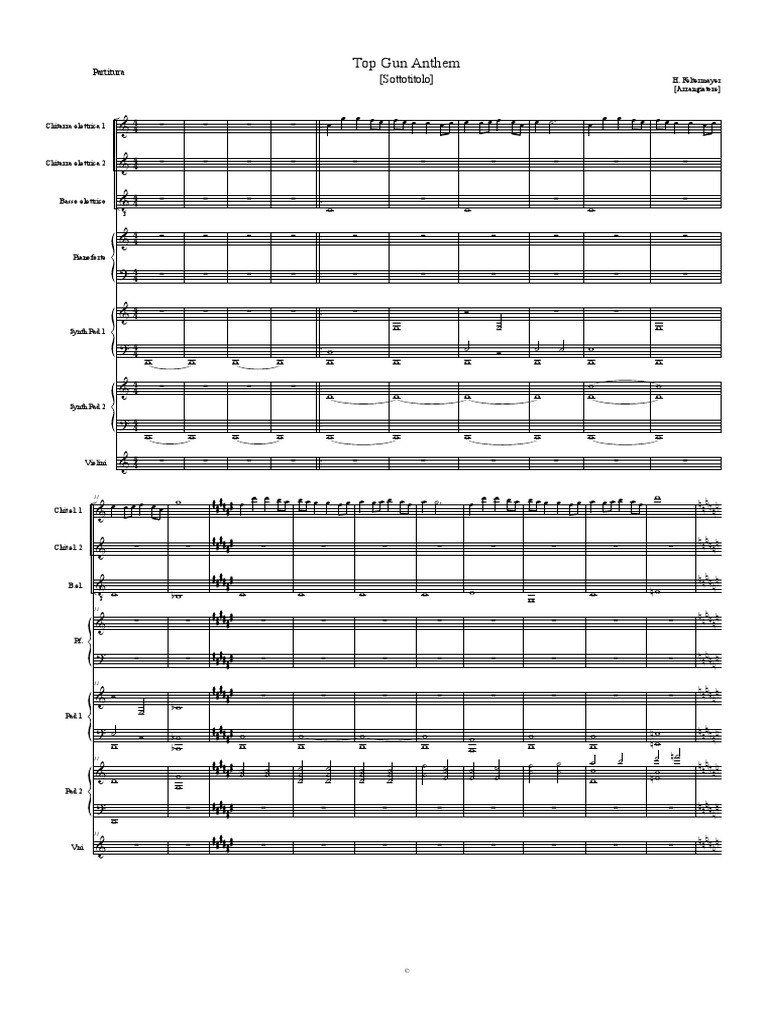 Top Gun Anthem Part JUst 1 PDF