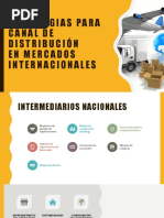 Estrategias para CANAL DE DISTRIBUCIÓN 
