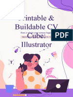Printable Buildable Cv Cube Illustrator 2