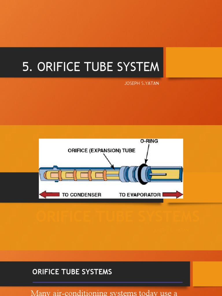 Orifice Tube Systems PDF