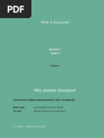 What Is Discourse?: Lesson 4