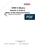 MAPEH 9 (Music) : Quarter 2, SLAS 8 Music of The Classical Period