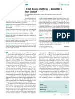 Prognostic Value of A T-Cell-Based, Interferon - Biomarker in Tuberculosis