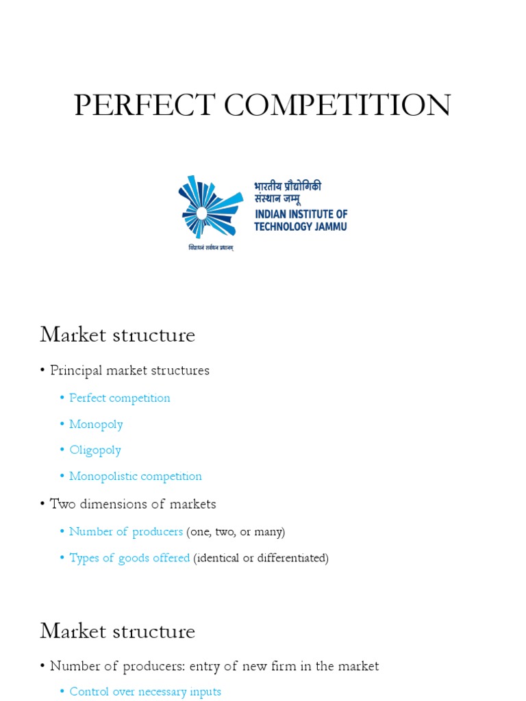 Understanding Perfect Competition Dynamics | PDF | Perfect Competition ...