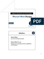 Manual Work Design Principles