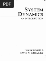 Derek Rowell, David N. Wormley - System Dynamics - An Introduction-Pearson (1996)