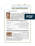 Active and Passive Voice - Worksheet