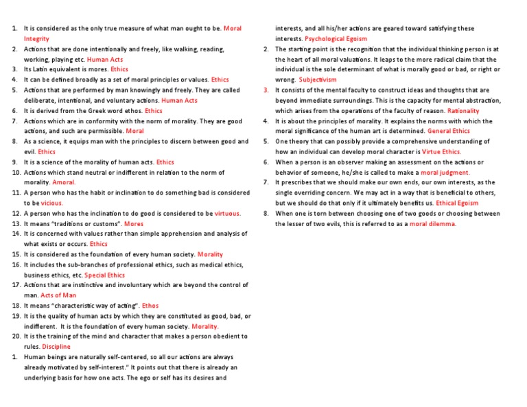 Quizzes Ethics PDF Morality Thought