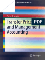 Transfer Prices and Management Accounting by Peter Schuster (Auth.)