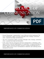 Importance of Communication in Disaster Management